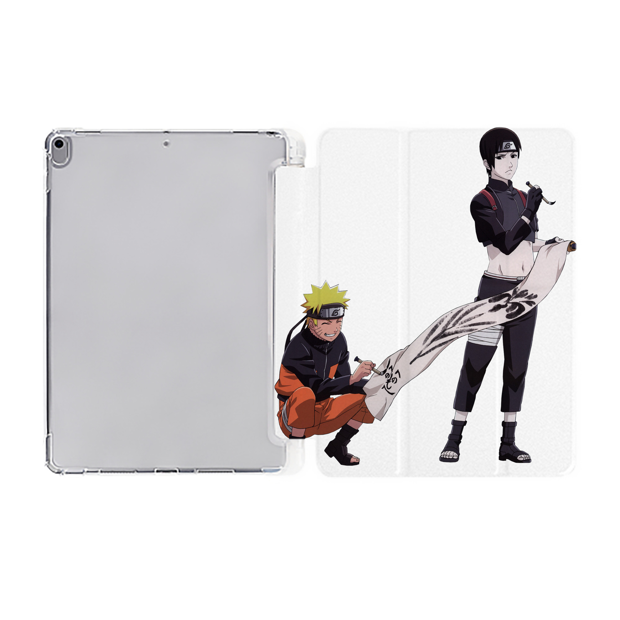 （画像用） NARUTO -ナルト- うずまき ナルト Uzumaki Naruto IPad ケース ペン収納付き 三つ折りスタンド PUレザー×シリコン 対応機種9.5/10.5/10.9インチ